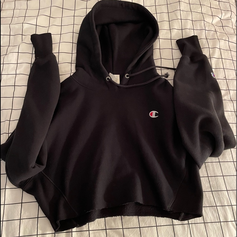 Cropped champion hoodie